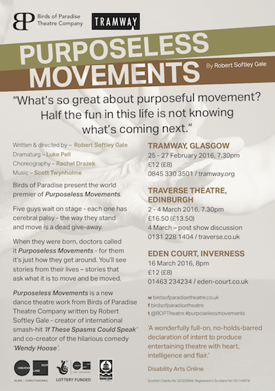 The other side of the promotional poster. It has information on it such as tour dates and ticket prices. 