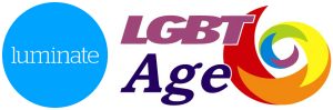 The logos for Luminate & LGBT Age